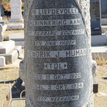 HUMAN Hendrik J. 1920-1954