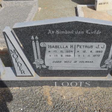 LOOTS Petrus J.J. 1893-1970 Isabella H. 1904-1981