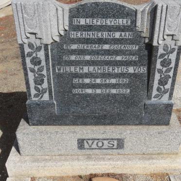 VOS Willem Lambertus 1892-1952