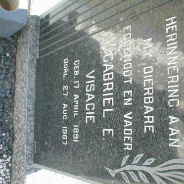 VISAGIE Gabriel E. 1891-1967