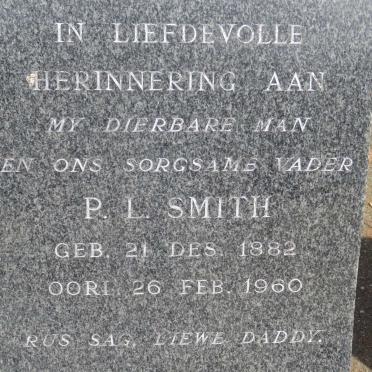 SMITH P.L. 1882-1960