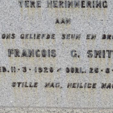 SMITH Francois G. 1920-1948