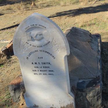 SMITH A.M.S. nee LE ROUX 1866-1903