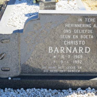 BARNARD Christo 1969-1992