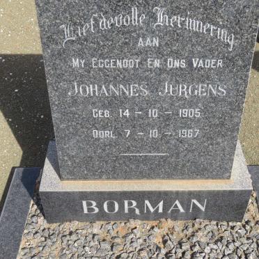 BORMAN Johannes Jurgens 1905-1967