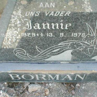 BORMAN Jannie 1929-1978