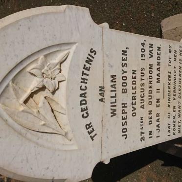 BOOYSEN William Joseph -1904