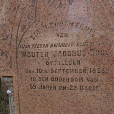 HUGO Wouter Jacobus -1889