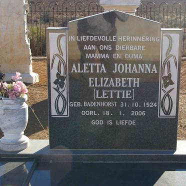 HUGO Andries Olivier 1922-1988 &amp; Aletta Johanna Elizabeth BADENHORST 1924-2006