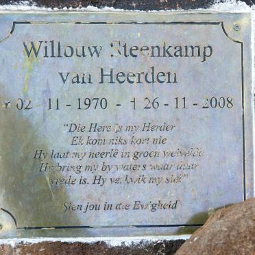 HEERDEN Willouw Steenkamp, van 1970-2008