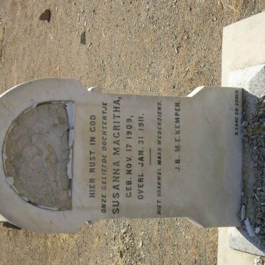 KEMPEN Susanna Magritha 1909-1911