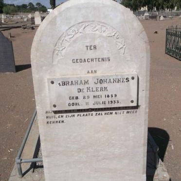 KLERK Abraham Johannes, de 1859-1933