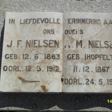 NIELSEN J.F. 1863-1912 &amp; A.M. HOPFELT 1867-1947