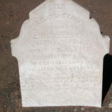 VILJOEN E. nee VAN HEERDEEN -1892