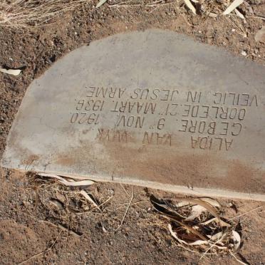 WYK Alida, van 1920-1936