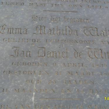 WET Emma Mathilda Walton, de 1836-1862