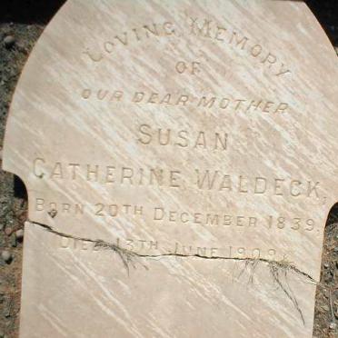 WALDECK Susan Catherine 1839-1909