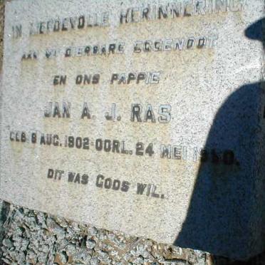 RAS Jan A.J. 1902-1950