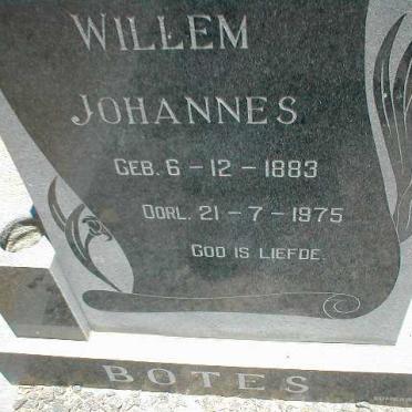 BOTES Willem Johannes 1883-1975