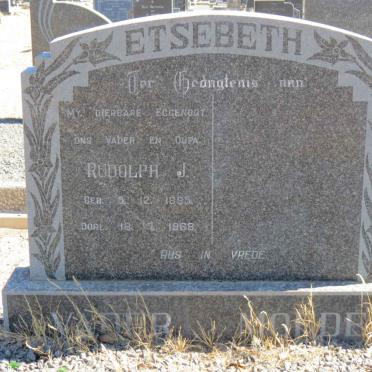 ETSEBETH Rudolph J. 1895-1968