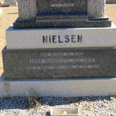 NIELSEN Anna Margrieta nee CRIB 1907-1986