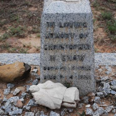 SHAW Christopher H. 1922-1922