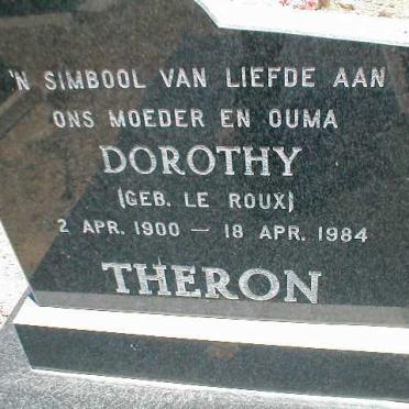 THERON Dorothy nee LE ROUX 1900-1984