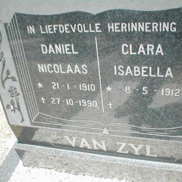 ZYL Daniel Nicolaas, van 1910-1990 &amp; Clara Isabella 1912-