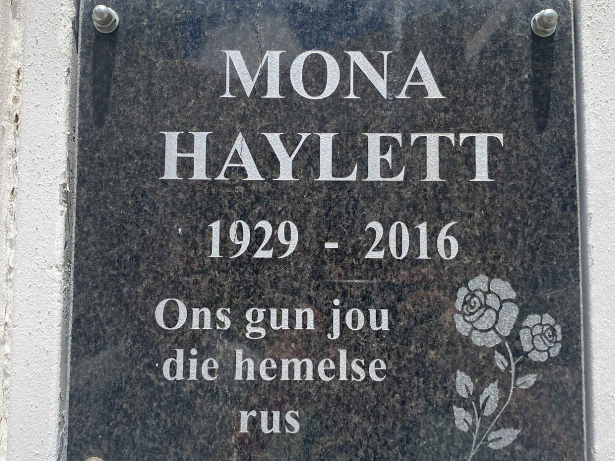 HAYLETT Mona 1929-2016