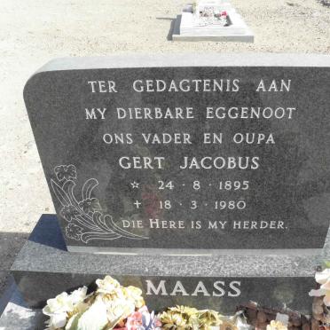 MAASS Gert Jacobus 1895-1980