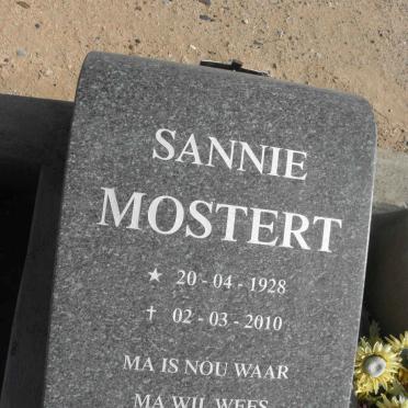 MOSTERT Sannie 1928-2010