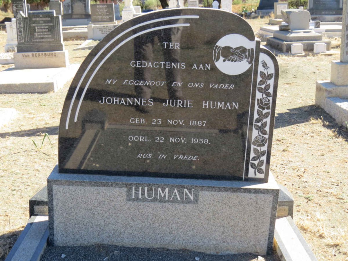 HUMAN Johannes Jurie 1887-1958