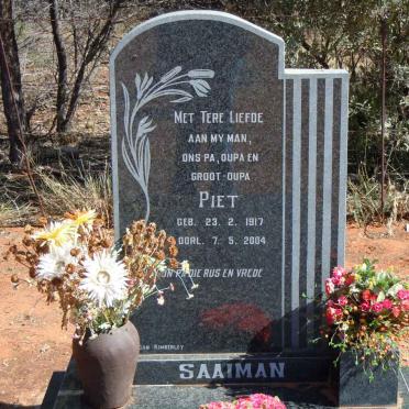 SAAIMAN Piet 1917-2004
