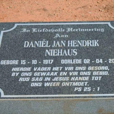 NIEHAUS Daniël Jan Hendrik 1917-2005