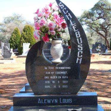 SCHLEBUSCH Alewyn Louis 1922-1995