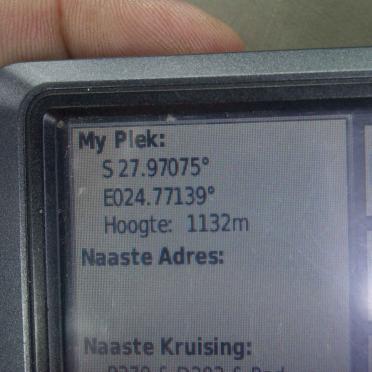 2. GPS reading of Ganspan cemetery