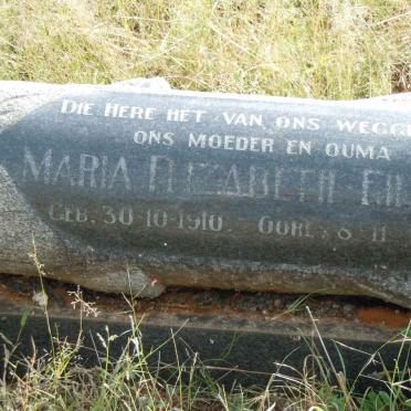 EILERS Maria Elizabeth 1910-1979