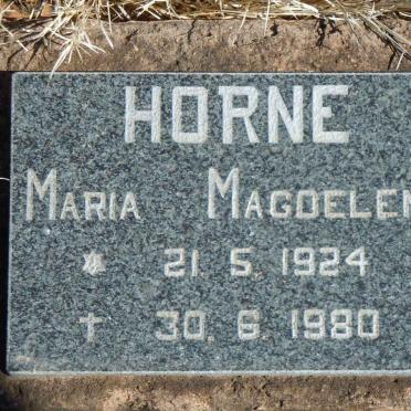 HORNE Maria Magdalena 1924-1980