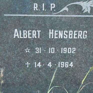 HENSBERG Albert 1902-1964