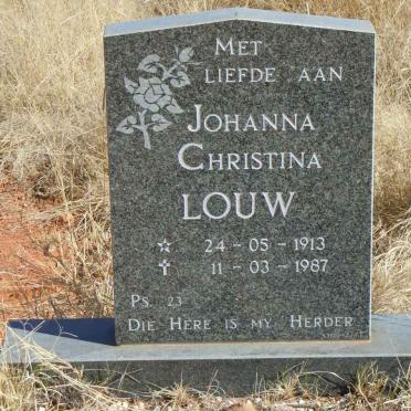 LOUW Johanna Christina 1913-1987