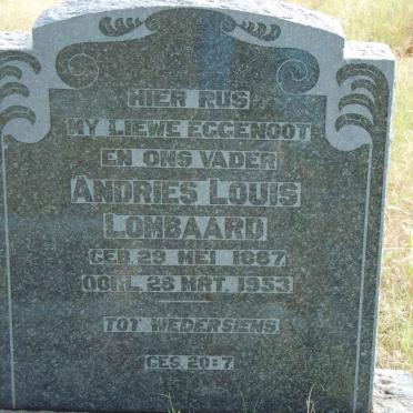 LOMBAARD Andries Louis 1887-1953