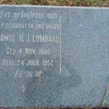 LOMBARD Dawid H.J. 1890-1952