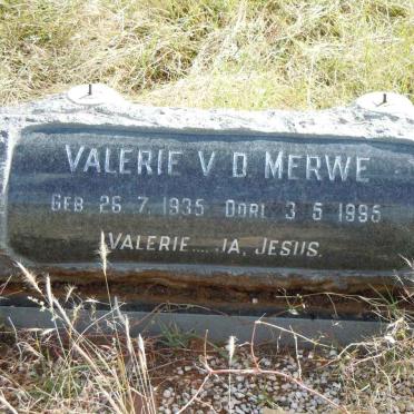 MERWE Valerie, van der 1935-1995