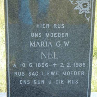 NEL Maria G.W. 1896-1988