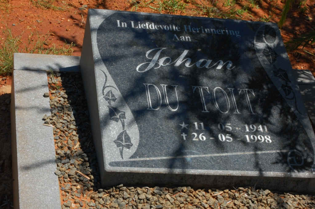 TOIT Johan,du 1941-1998