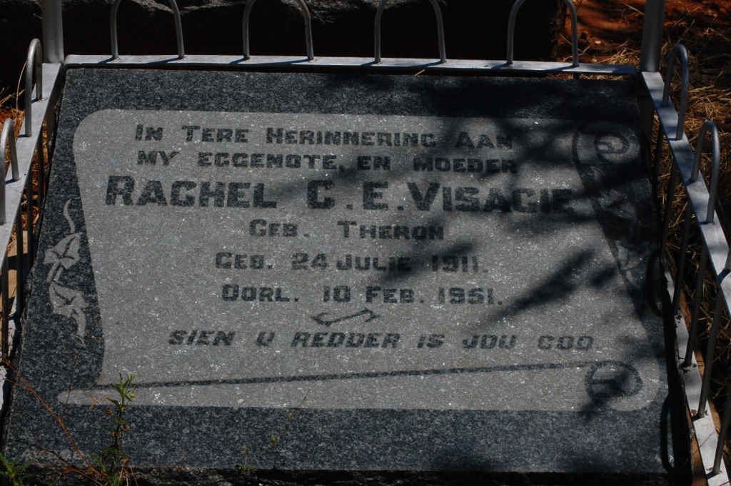 VISAGIE Rachel C.E. 1911-1951