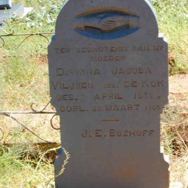 VILJOEN Dirkina Jacoba nee DE KOK 1836-1903