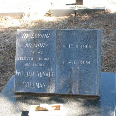 COLEMAN William Ronald 1909-1976