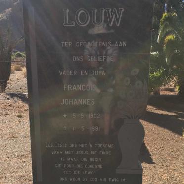 LOUW Francois Johannes 1902-1991
