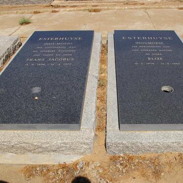 ESTERHUYSE Frans Jacobus 1896-1977 &amp; Elize 1908-1985